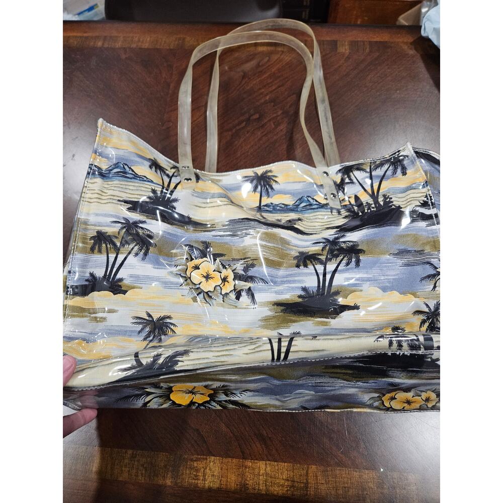 Rare Vintage Walt Disney World Aloha Mickey Hawaain Resort Waterproof Tote Bag - Picture 3 of 11